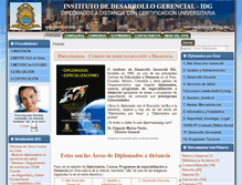 Tablet Screenshot of diplomadosidg.com